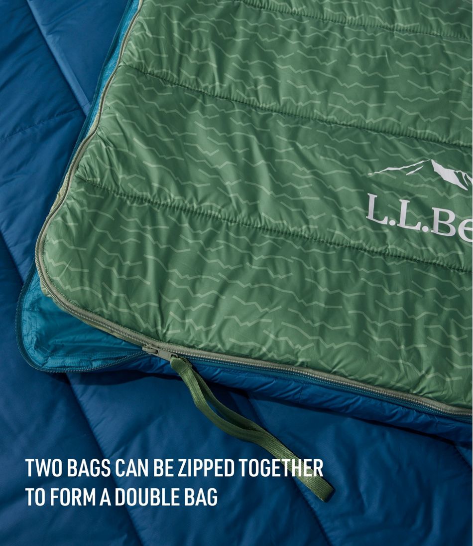 L.L.Bean | Adults' Puffer Sleeping Bag, 40° Print