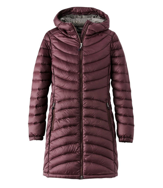 L.L.Bean Discount | Women's Ultralight 850 Down Hooded Coat, Three-Quarter Length